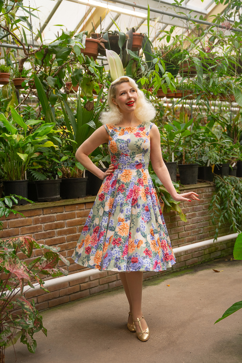 Leah Floral Swing Dress